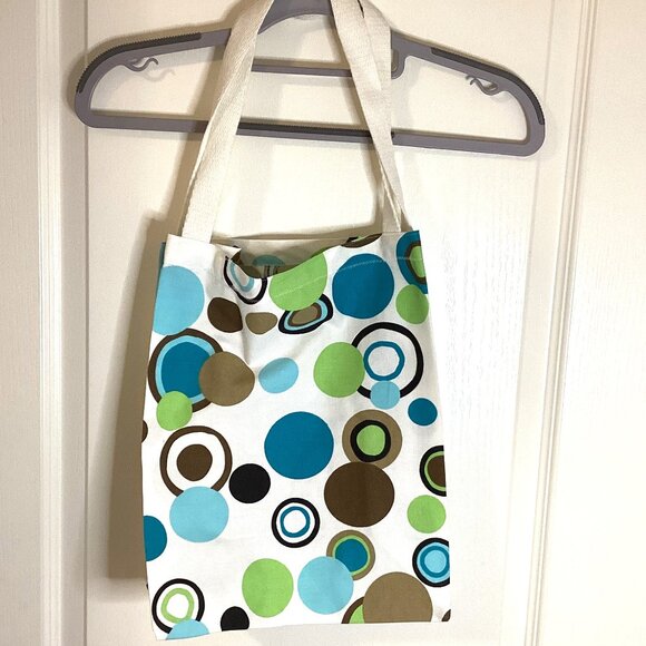 3 Handmade Grocery Bags Reusable Totes Beach Small Laundry Bag Organizers - Picture 2 of 7